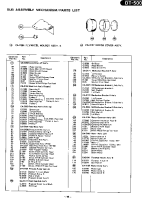 Nakamichi DT-500-Parts-List-Schematics
